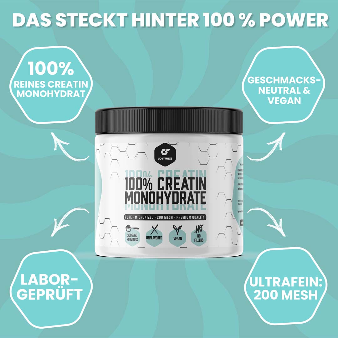 100 % Creatin Monohydrat - 300g