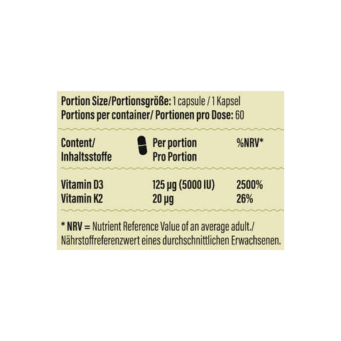 Gold D3 + K2 - 60 Kapseln