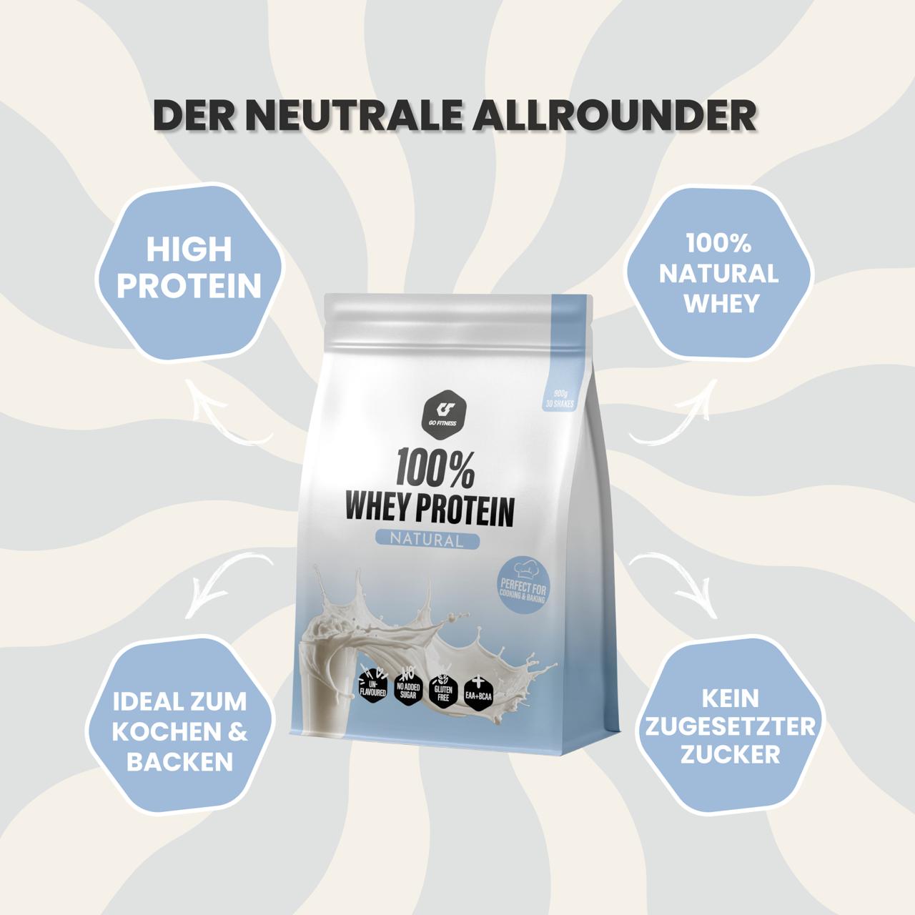100% Whey Protein - Natural - 900g