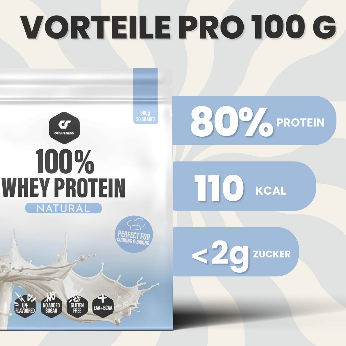 100 % protéines de lactosérum-900 g